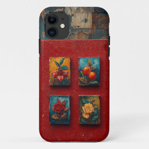 Capa Para iPhone 11 Vintage Botanical Art Mobile Case