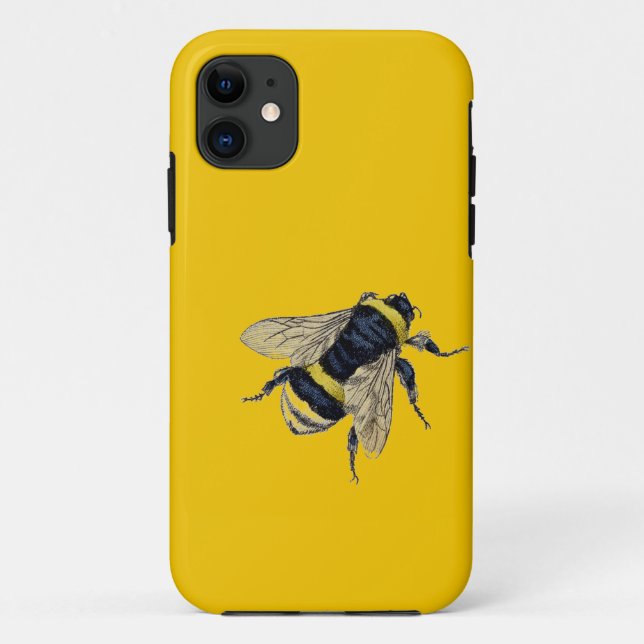 Capa Para iPhone 11 Vintage Bumble Bee (Verso)