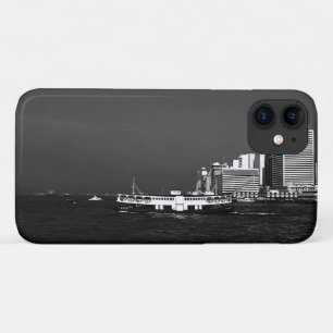 Capa Para iPhone 11 Vintage China - Arranha-céus de barco de Hong Kon