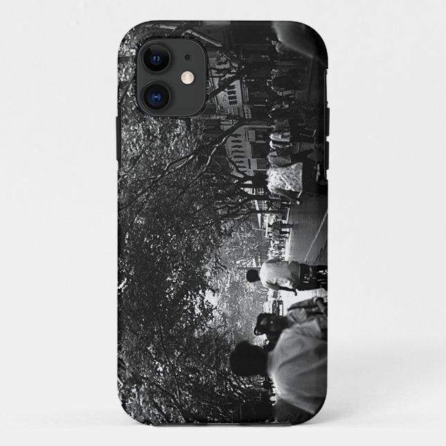 Capa Para iPhone 11 Vintage China Shanghai Street (Verso)