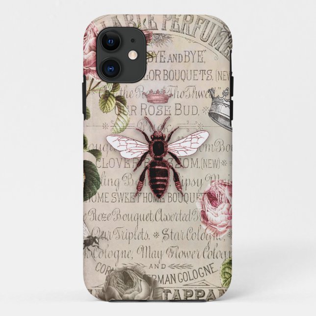 Capa Para iPhone 11 Vintage Country Queen Bee (Verso)