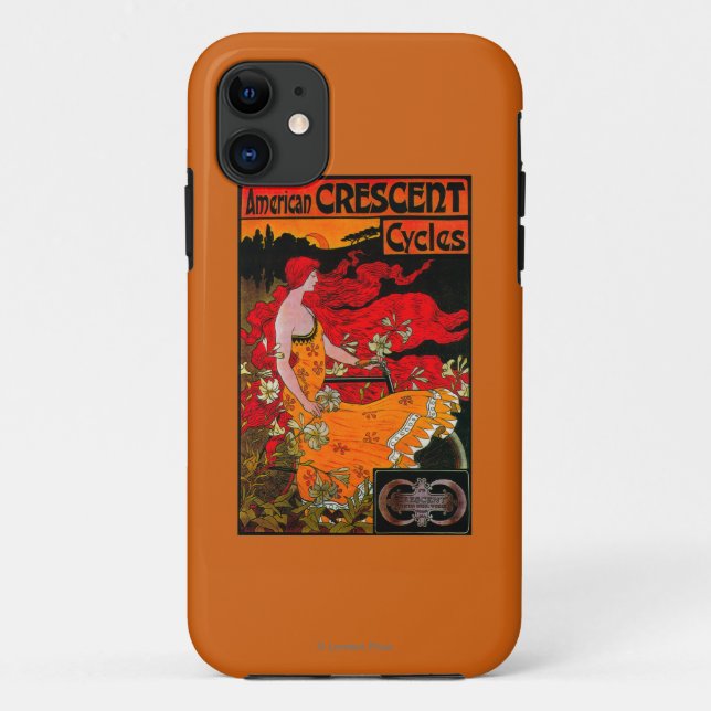 Capa Para iPhone 11 Vintage crescente americano PosterEurope (Verso)