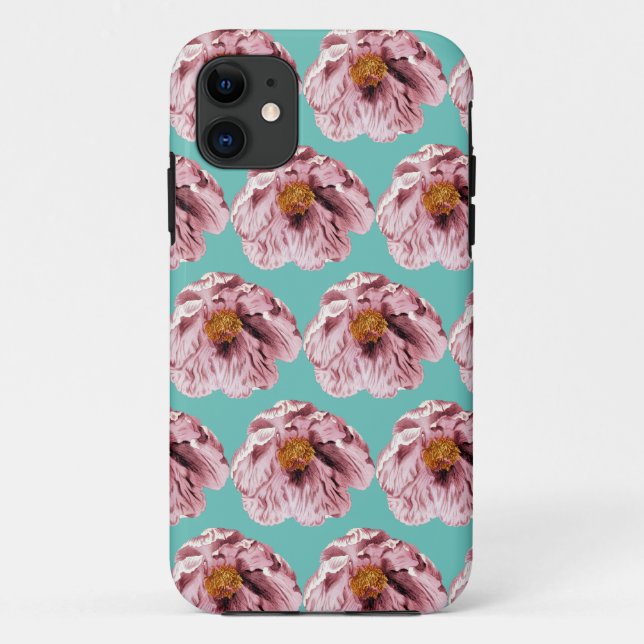 Capa Para iPhone 11 Vintage florescendo (Verso)