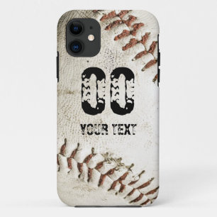 Capa Para iPhone 11 Vintage Grunge Baseball Personalizado Modelo