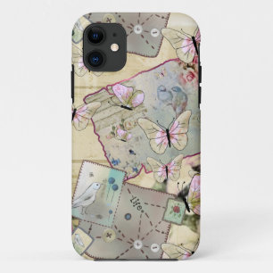 Capa Para iPhone 11 Vintage mit Schmetterlingen Case-Mate iPhone Hüll