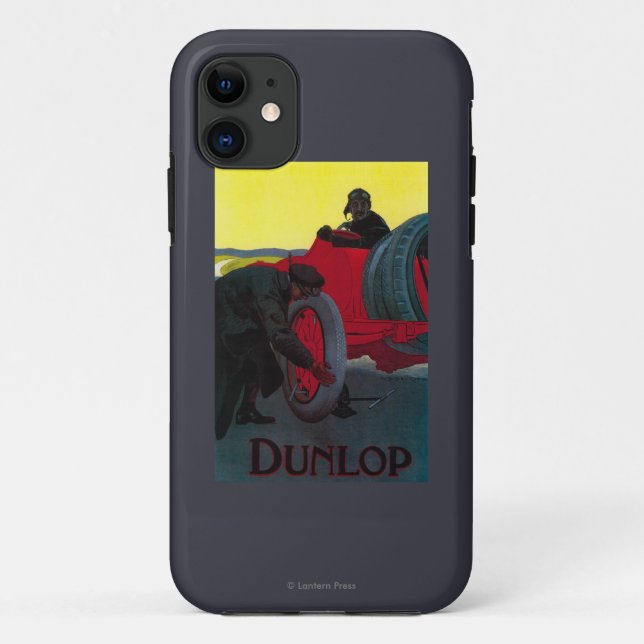 Capa Para iPhone 11 Vintage PosterEurope de Dunlop (Verso)
