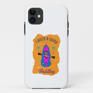 Capa Para iPhone 11 Vintage Preciso De Um Bom Paddling Kayaking Kayake