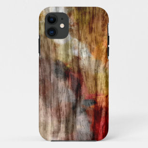 Capa Para iPhone 11 Vintage Retro Brown Wood Abstrato Art