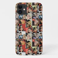 Vintage retro história de amor em quadrinhos