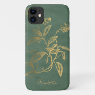 Capa Para iPhone 11 Vintagem floral personalizada
