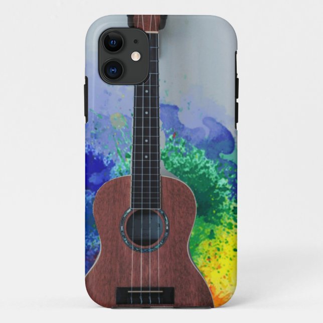 Capa Para iPhone 11 Violão Bass Bonito (Verso)