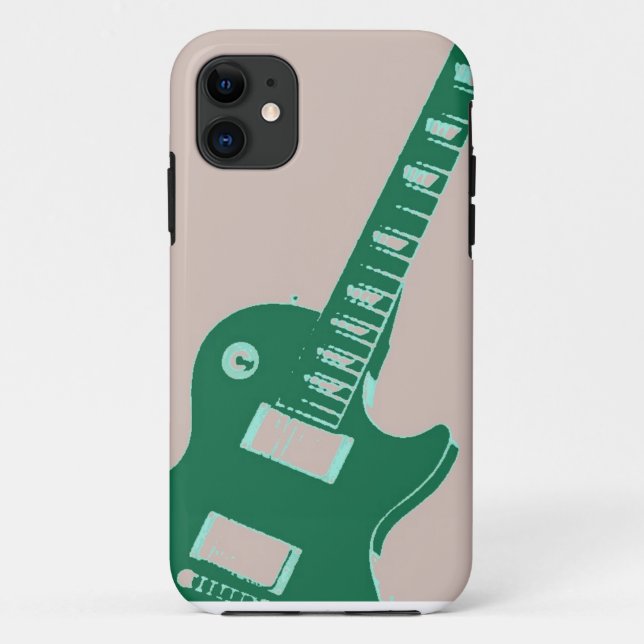Capa Para iPhone 11 Violão elétrico (Verso)