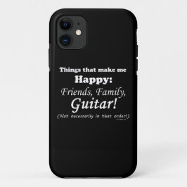 Capa Para iPhone 11 Violão me faz feliz