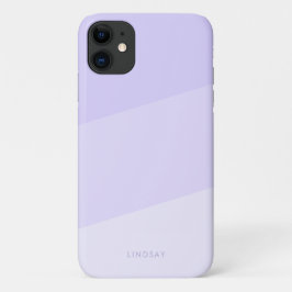 Capa Para iPhone 11 Violeta geométrica mínima moderna 