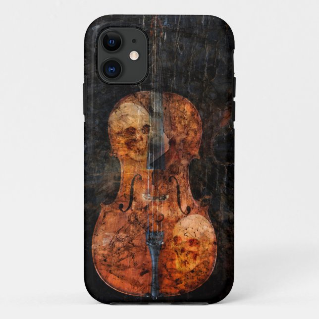 Capa Para iPhone 11 Violoncelo escuro da alma (Verso)