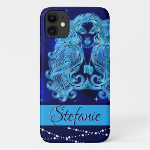 Capa Para iPhone 11 Virgem Azul Escuro