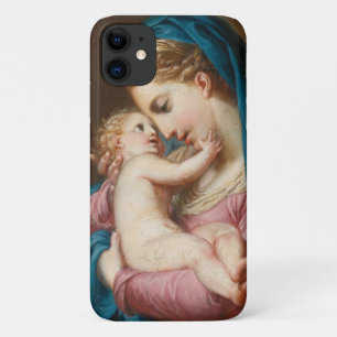 Capa Para iPhone 11 Virgem Maria e Jesus
