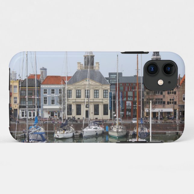 Capa Para iPhone 11 Vissershaven View, Vlissingen, Países Baixos (Verso (horizontal))