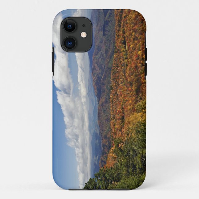 Capa Para iPhone 11 Vista do outono das Montanhas Apalaches do Sul (Verso)