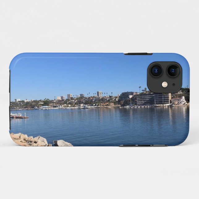 Capa Para iPhone 11 Vista do Wedge, Newport Beach, Califórnia (Verso (horizontal))