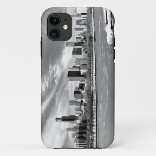 Capa Para iPhone 11 Vista panorâmica do horizonte de Chicago no inver