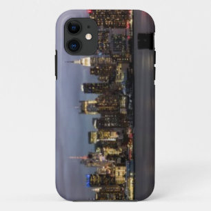 Capa Para iPhone 11 Vista panorâmica do início da noite de Manhattan