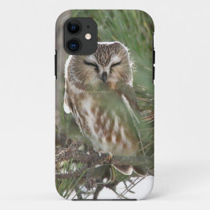 Capa Para iPhone 11 Viu sonos da coruja de Whett fora do motel na