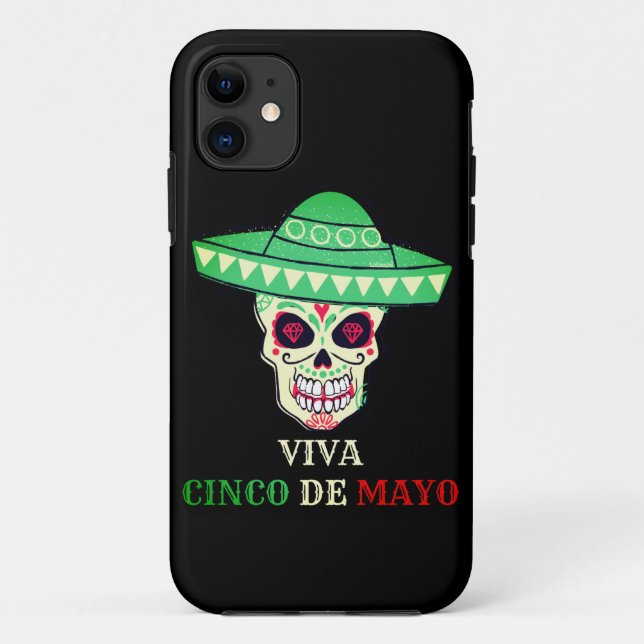 Capa Para iPhone 11 VIVA CINCO DE MAYO ideia de presente engraçado par (Verso)