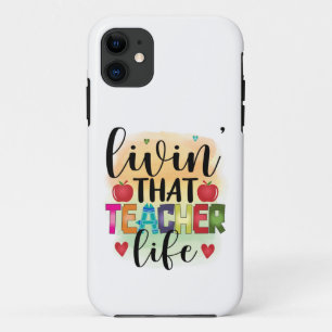 Capa Para iPhone 11 Vivendo Aquela Vida De Professores - Presente Para