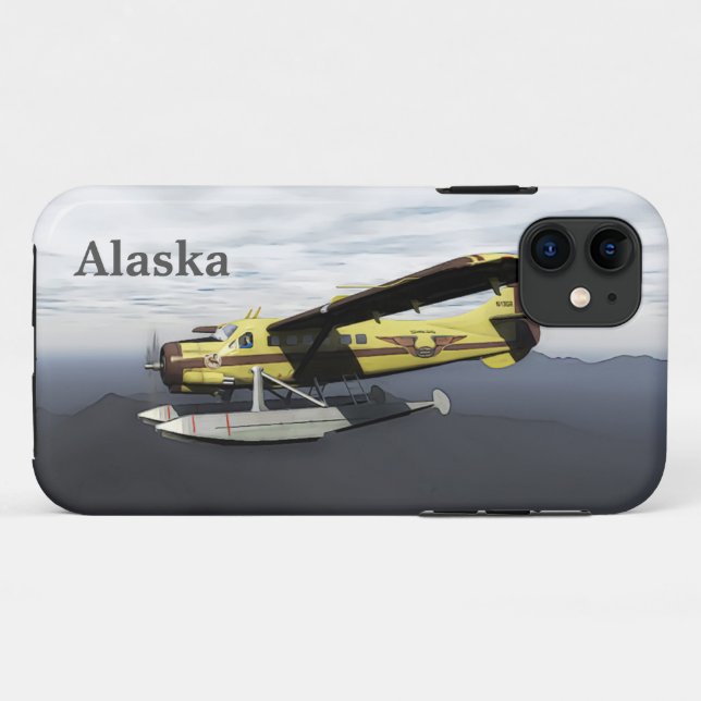 Capa Para iPhone 11 Voando Moose Aviation de Havilland DH3-C Otter (Verso (horizontal))