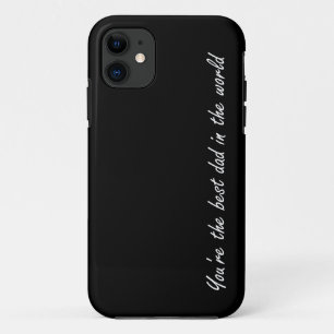 Capa Para iPhone 11 Você é o melhor pai no mundo - o preto -