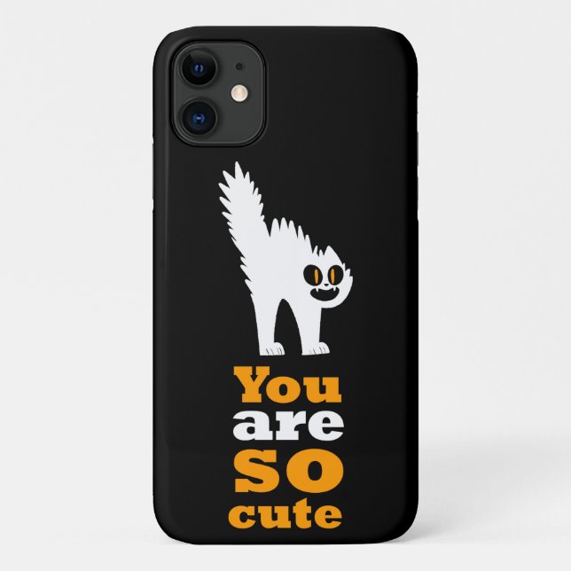 Capa Para iPhone 11 Você é um gato frustrado fofo (Verso)