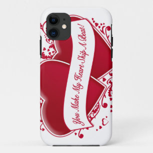 Capa Para iPhone 11 Você Faz Meu Coração Pular Uma Batida! Corações Ve