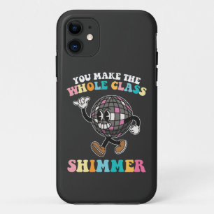 Capa Para iPhone 11 Você Faz Toda a Turma Brilhar Groovy Retro
