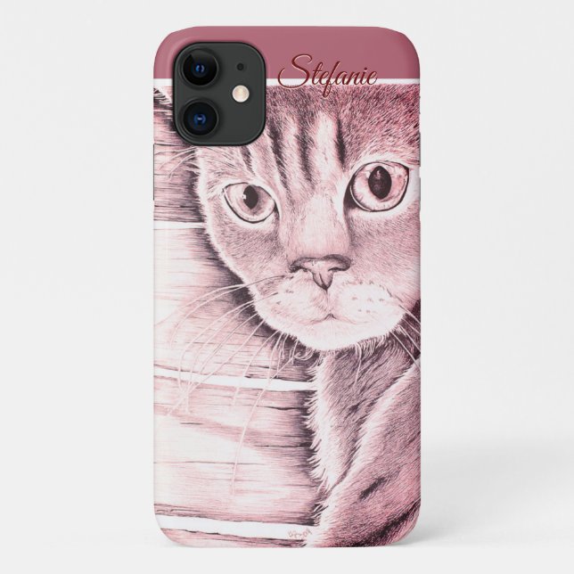 Capa Para iPhone 11 Você Ouviu Isso? (Cor de Rosa) (Verso)
