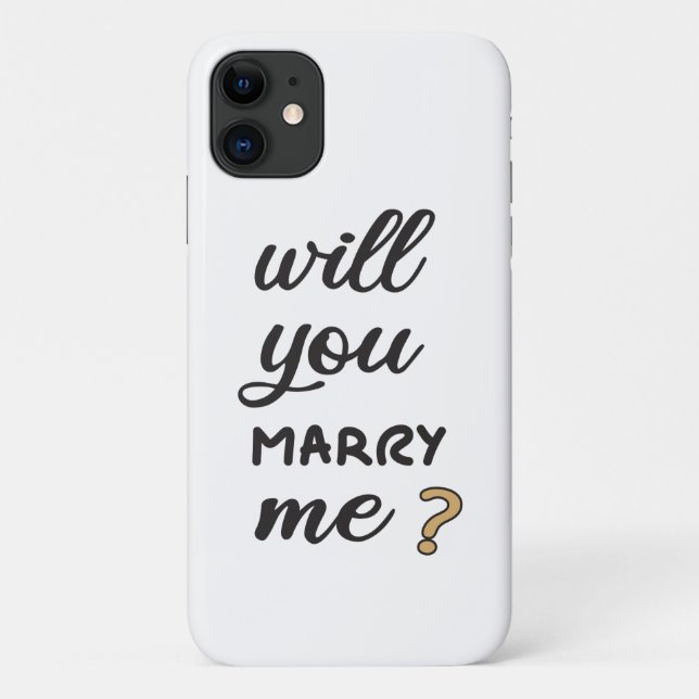 Capa Para iPhone 11 Você vai me casado? (Verso)