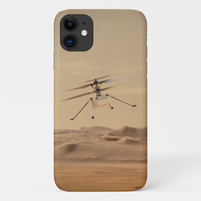 Capa Para iPhone 11 Voo Mars Ingenuity Helicopter (Verso)