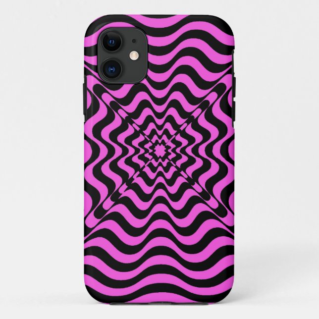 Capa Para iPhone 11 Vórtice Rosa (Verso)