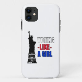 Capa Para iPhone 11 Votando como uma garota