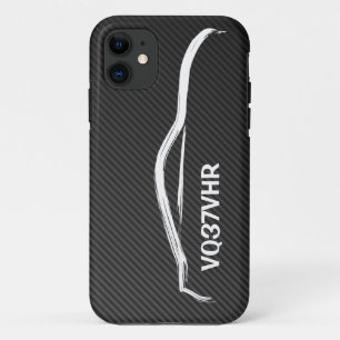 Capa Para iPhone 11 "VQ37VHR" 370z com fibra do carbono do falso