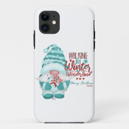 Capa Para iPhone 11 WALKING IN A WINTER WONDERLAND gnome christmas