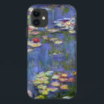 Capa Para iPhone 11 Water Lily Claude Monet Fine Art<br><div class="desc">Lírios d'água do artista francês do Impressionismo Claude Monet,  1916 mostrando lírios d'água em um lago de jardim e as reflexões da natureza na água do lago.</div>