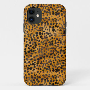 Capa Para iPhone 11 Watercolor Cheetah Impressão