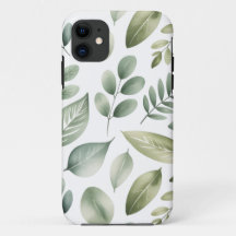 Watercolor Leaf Pattern