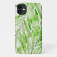 Watercolor Palms Hawaiian Tropical em Verde limão