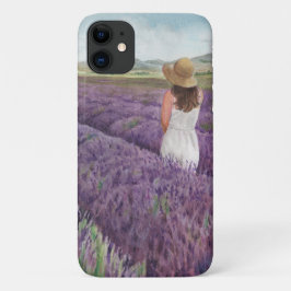 Capa Para iPhone 11 Watercolor Young Living Mona, Utah Lavanda Fazenda