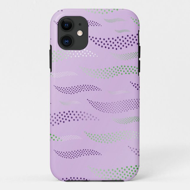 Capa Para iPhone 11 Waves Tiger (padrão estilizado) 3 (Verso)