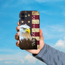 Capa Para iPhone 11 We The People American Flag Bald Eagle 