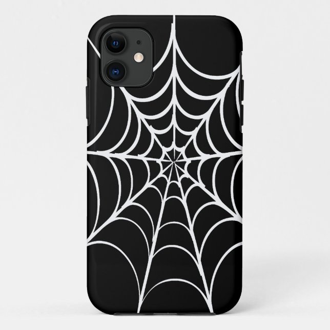 Capa Para iPhone 11 Web do Gótico Spider (Verso)