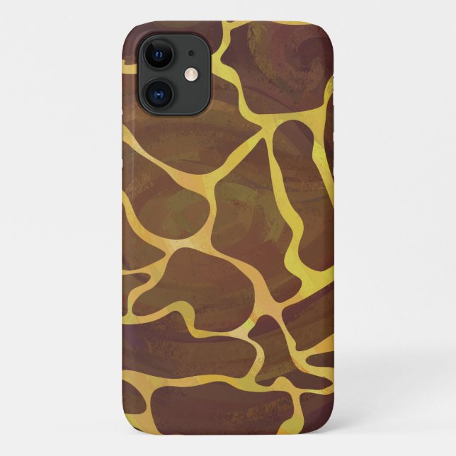 Capa Para iPhone 11 Wild Giraffe Impressão (Verso)